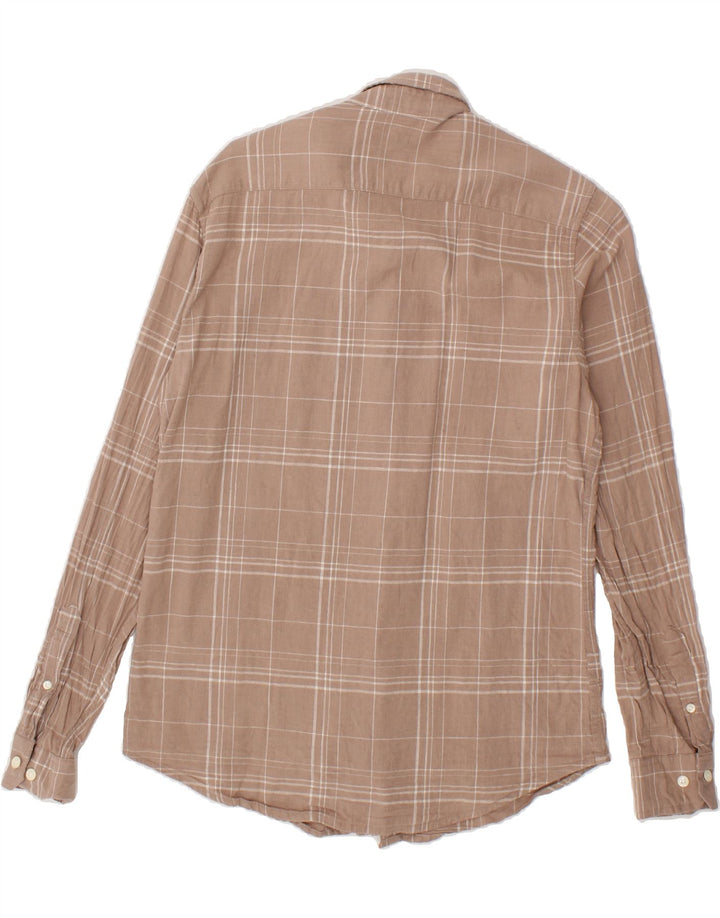U.S. POLO ASSN. Mens Tailored Fit Shirt Size 40 Medium Brown Check Cotton Vintage U.S. Polo Assn. and Second-Hand U.S. Polo Assn. from Messina Hembry 