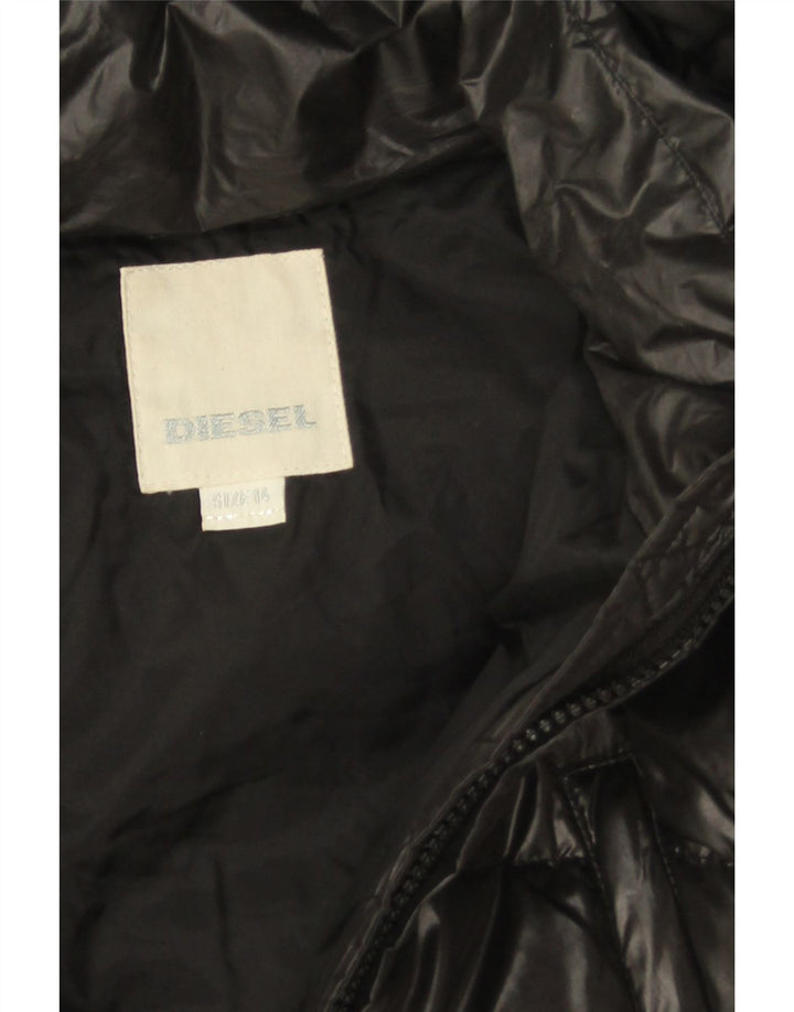 Cappotto imbottito con cappuccio per bambina Diesel 13-14 anni in poliestere nero