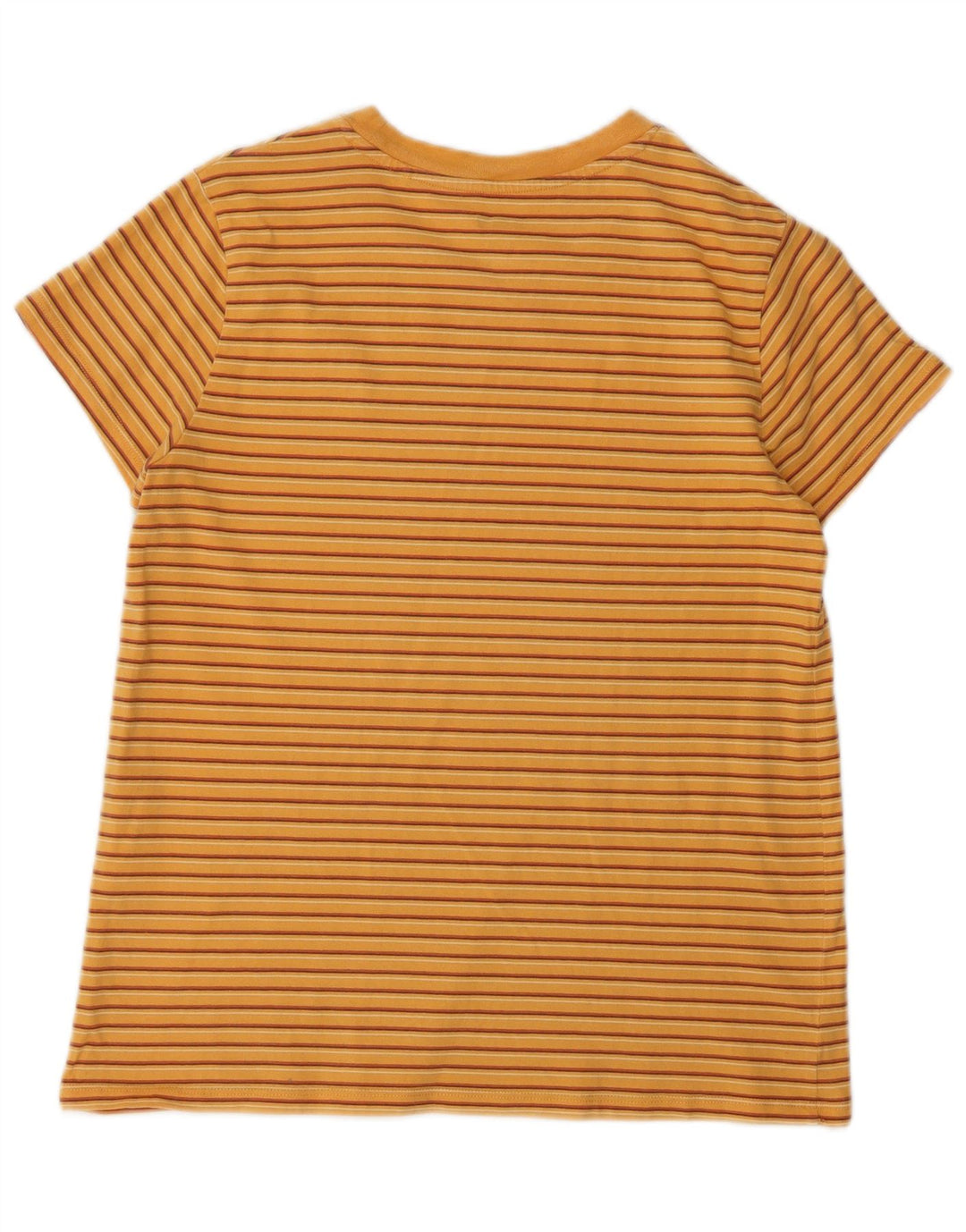 T-shirt da donna Levi's Top UK 12 cotone a righe arancione medio