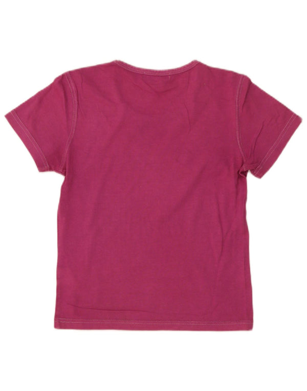 T-shirt grafica corta da donna Calvin Klein Top US 4 Small cotone rosa
