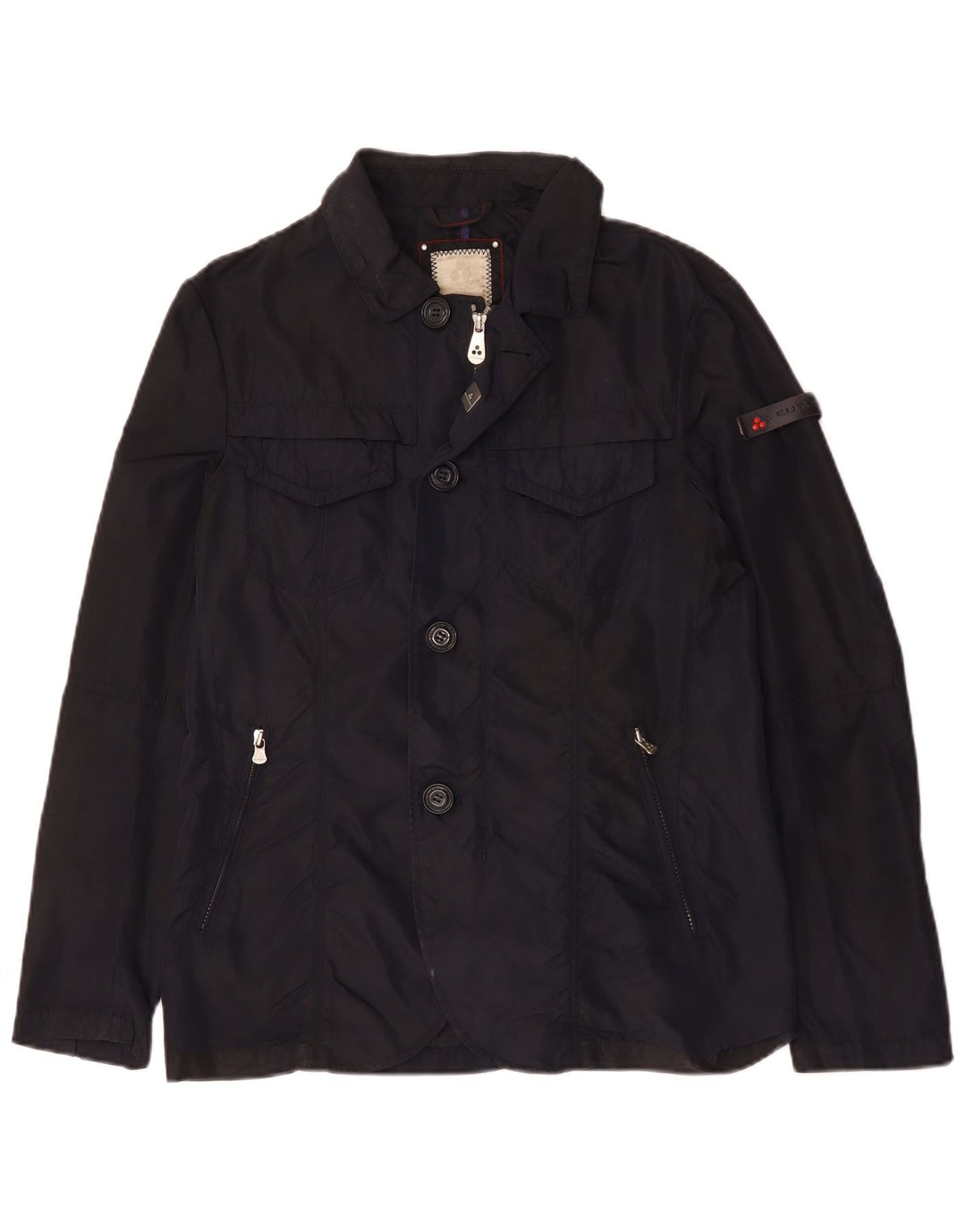 PEUTEREY Giacca multiuso da uomo UK 36 Small Blu Navy Poliammide