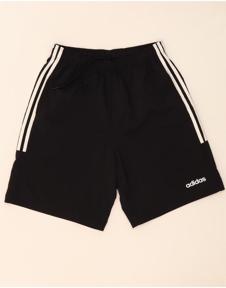 Pantaloncini sportivi da uomo Adidas medi neri in poliestere