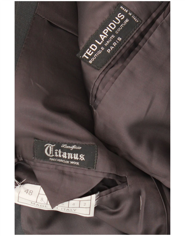 Giacca blazer doppiopetto da uomo Ted Lapidus IT 48 grigio medio a righe