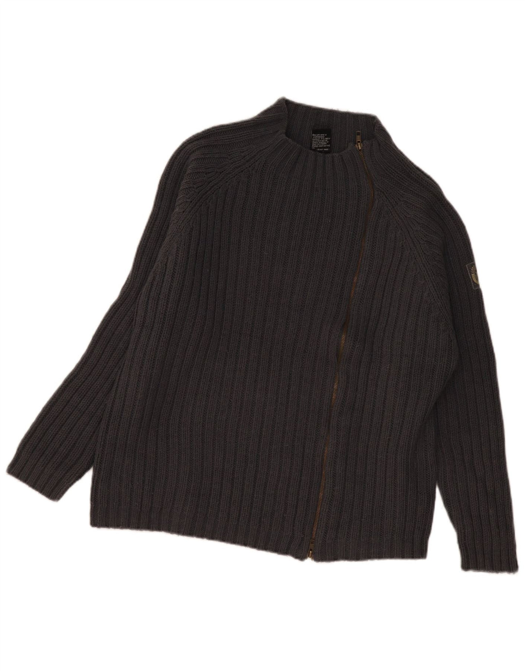 Maglione cardigan oversize da donna Scorpion Bay UK 14 Acrilico grigio medio
