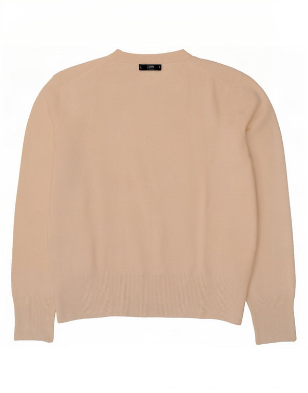 Maglione maglione girocollo da donna Massimo Dutti UK 14 Beige medio