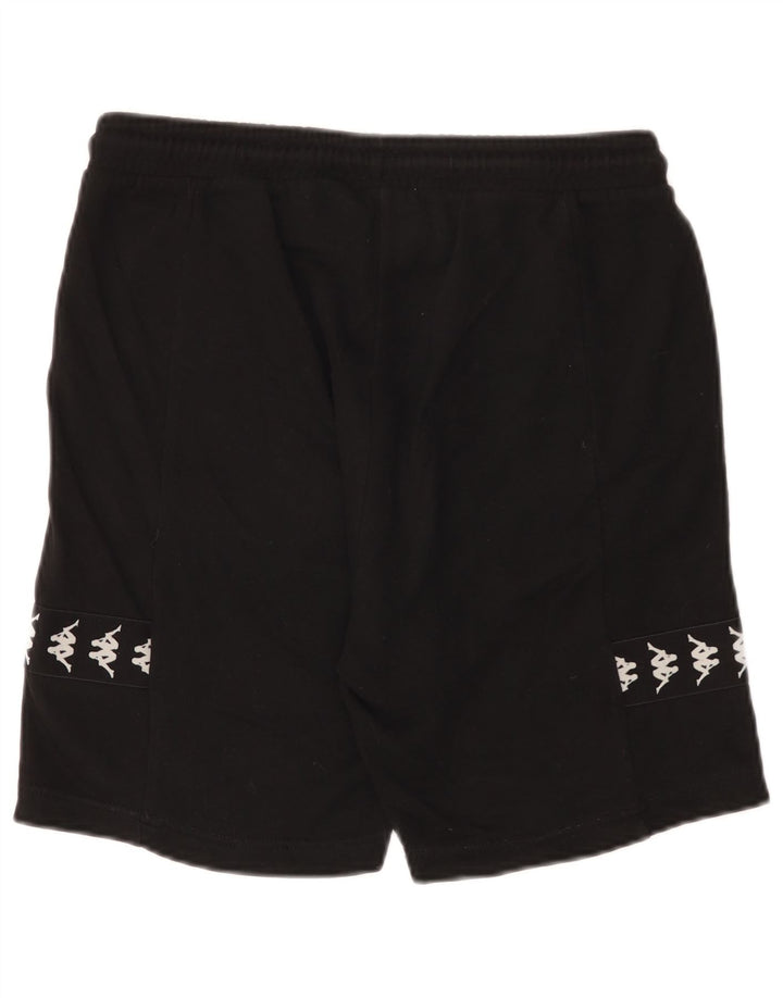 Pantaloncini sportivi grafici da uomo Kappa piccoli in cotone nero