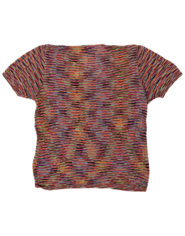 Vintage Womens Boat Neck Jumper Sweater UK 14 Medium Multicoloured Flecked