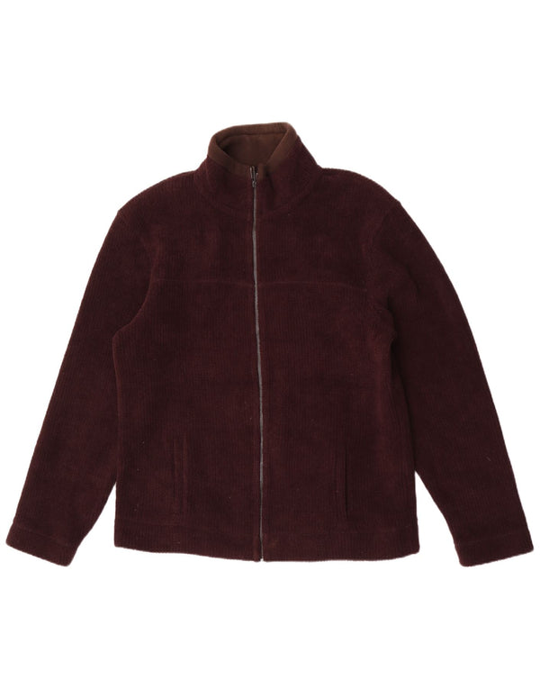 Giacca in pile da uomo Marks & Spencer UK 38 Poliestere marrone medio