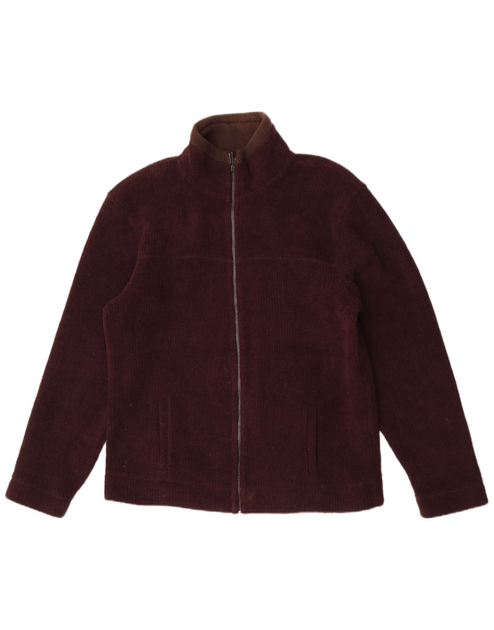 Giacca in pile da uomo Marks & Spencer UK 38 Poliestere marrone medio