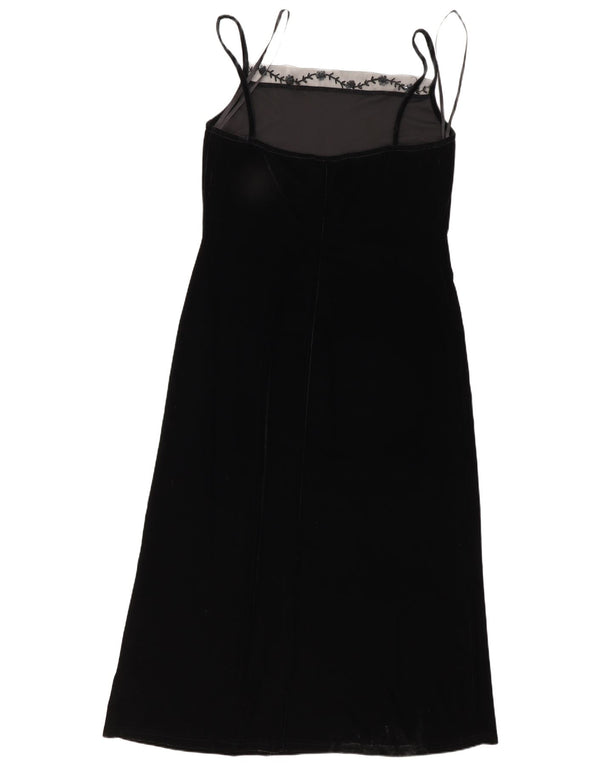 Opera By Richards Abito lungo senza maniche da donna UK 16 Grande poliestere nero