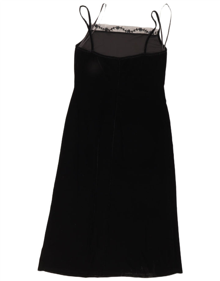 Opera By Richards Abito lungo senza maniche da donna UK 16 Grande poliestere nero