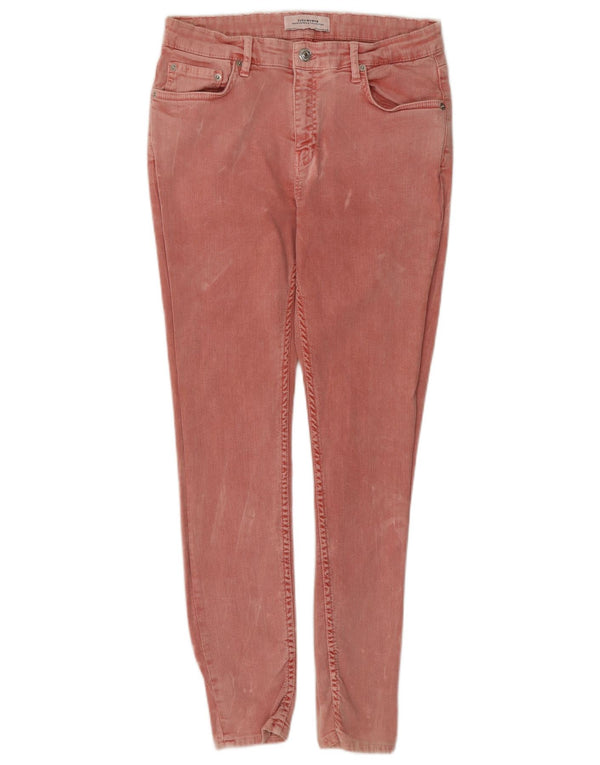 Zara Womens Skinny Jeans EU 40 Medium W30 L27 Pink Cotton