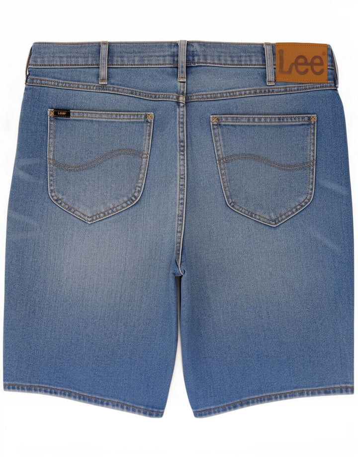 Lee Pantaloncini di jeans da uomo grandi W36 Blu