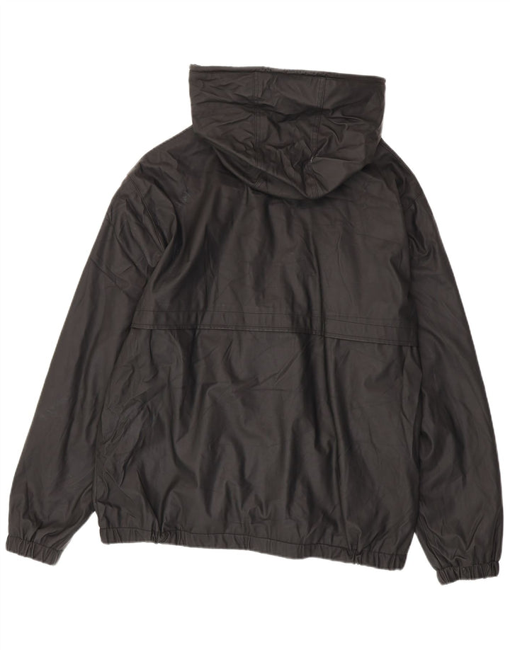 Giacca antipioggia con cappuccio da uomo Zara UK 42 XL poliestere nero