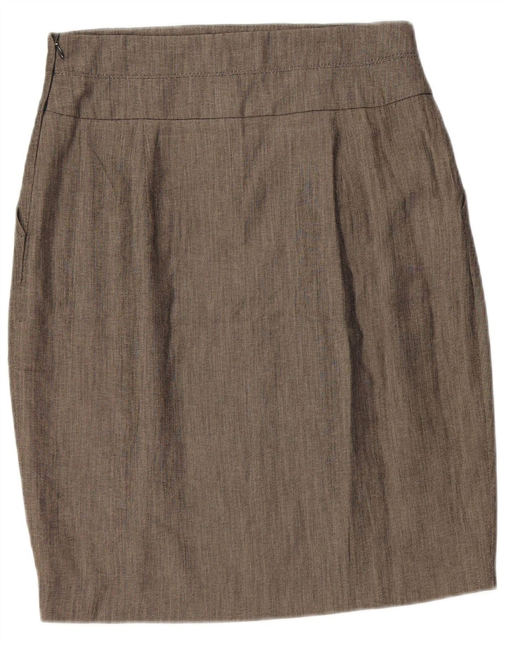 Gonna a tubino Zara da donna media W28 in viscosa grigia