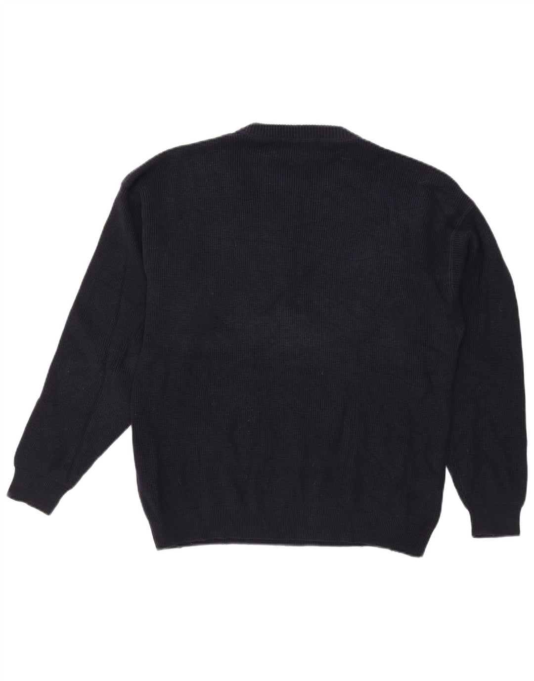 Maglione maglione girocollo da uomo Eddie Bauer in cotone blu navy medio
