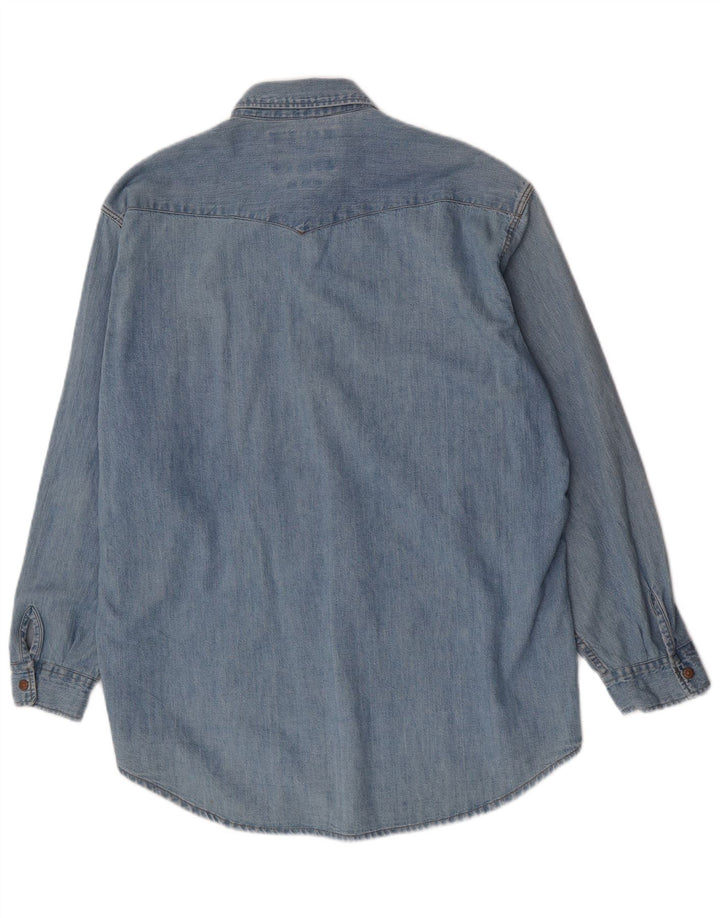 Camicia di jeans da uomo Carrera grande in cotone blu