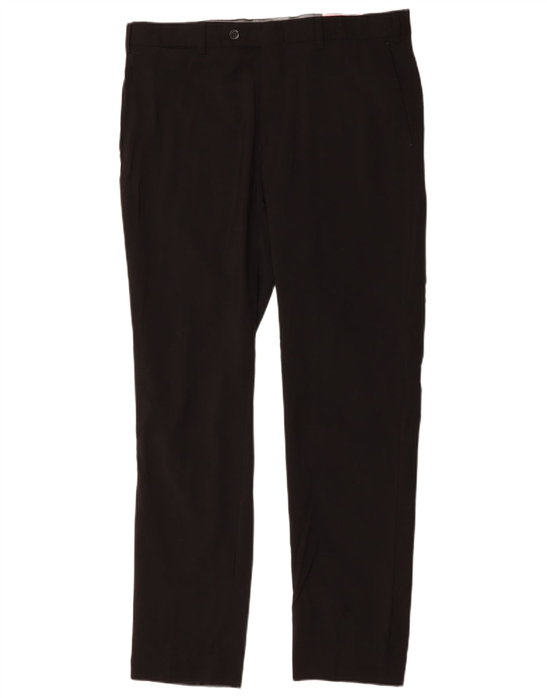 MASSIMO DUTTI Pantaloni da abito slim da uomo EU 44 Large W34 L31 Lana nera