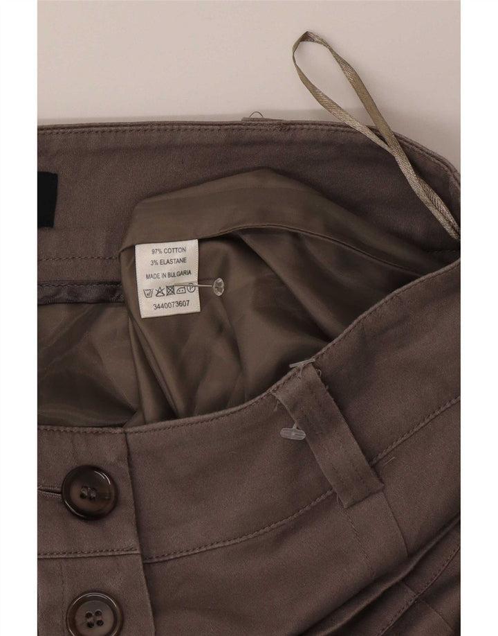 Gonna longuette regolare da donna Oasis US 10 Large W30 in cotone marrone