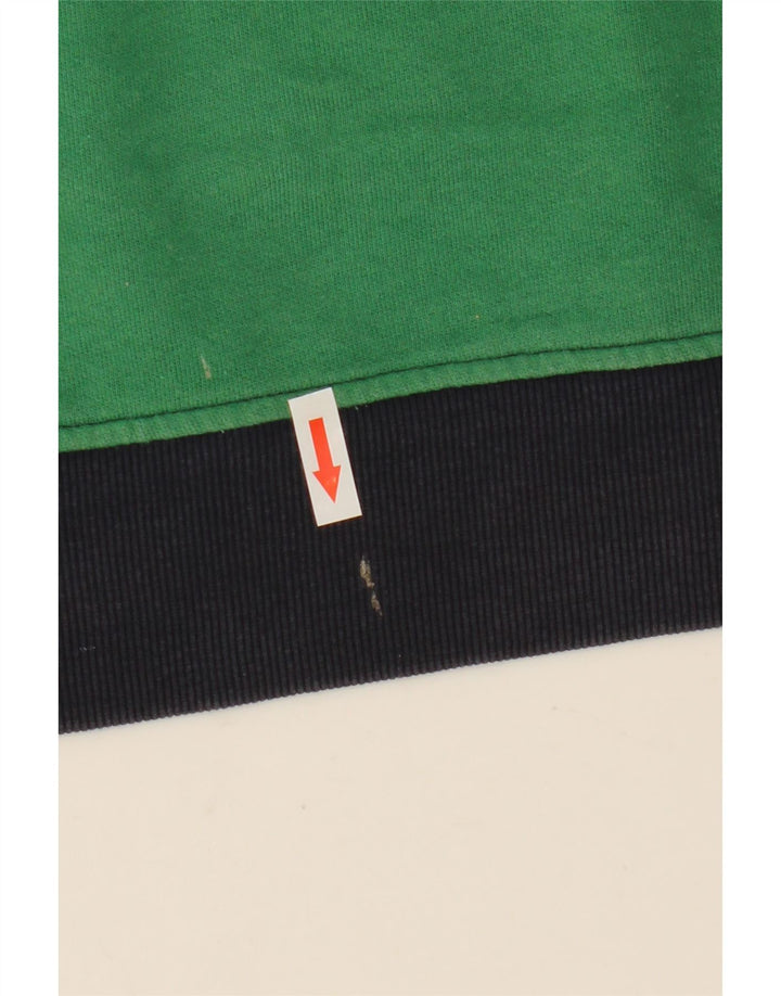 Maglione con cappuccio da uomo Jack & Jones in cotone color block verde medio