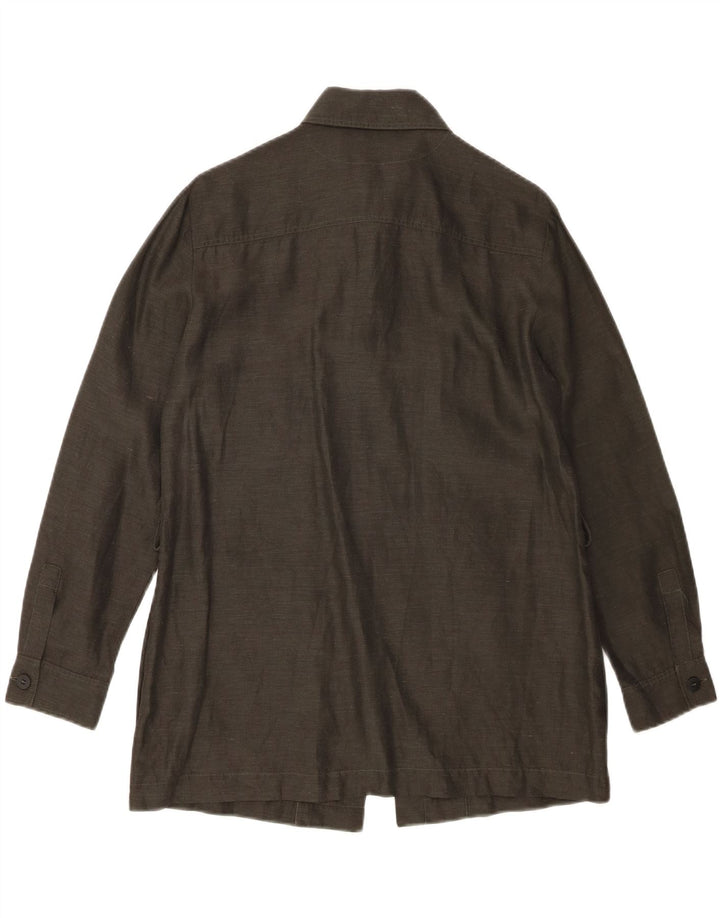 Camicia da donna Marella UK 8 piccola lino kaki