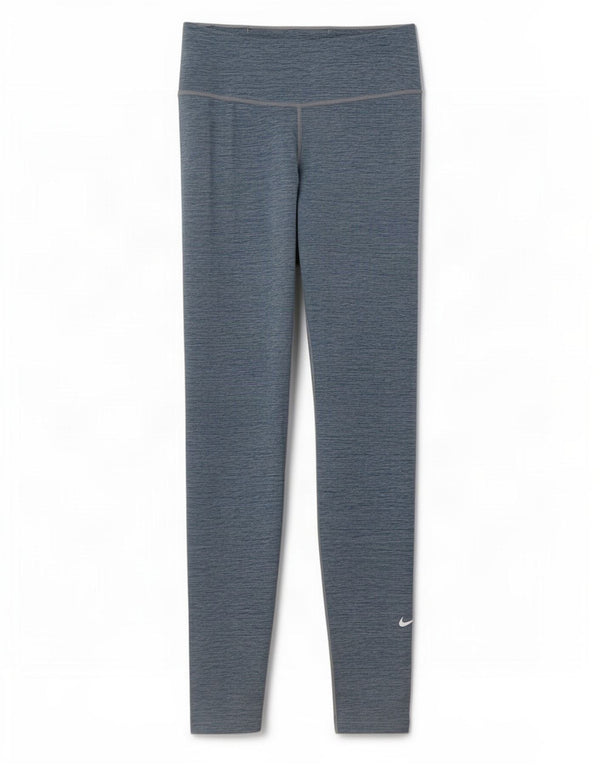 Nike Womens Dri Fit Leggings UK 8 Small Blue Flecked