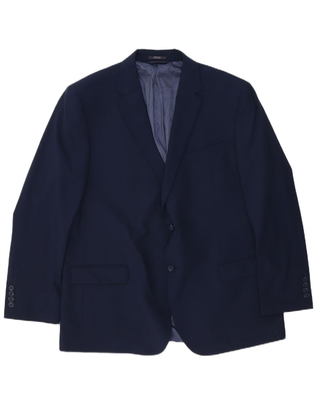 Giacca blazer lunga a 2 bottoni Marks & Spencer da uomo UK 48 4XL Lana blu navy