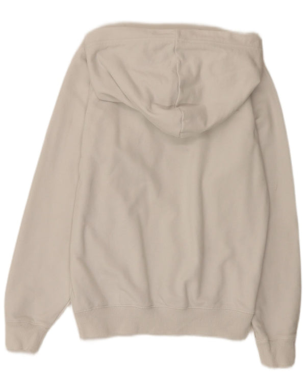 Felpa con cappuccio grafica da uomo Diesel XS in cotone bianco