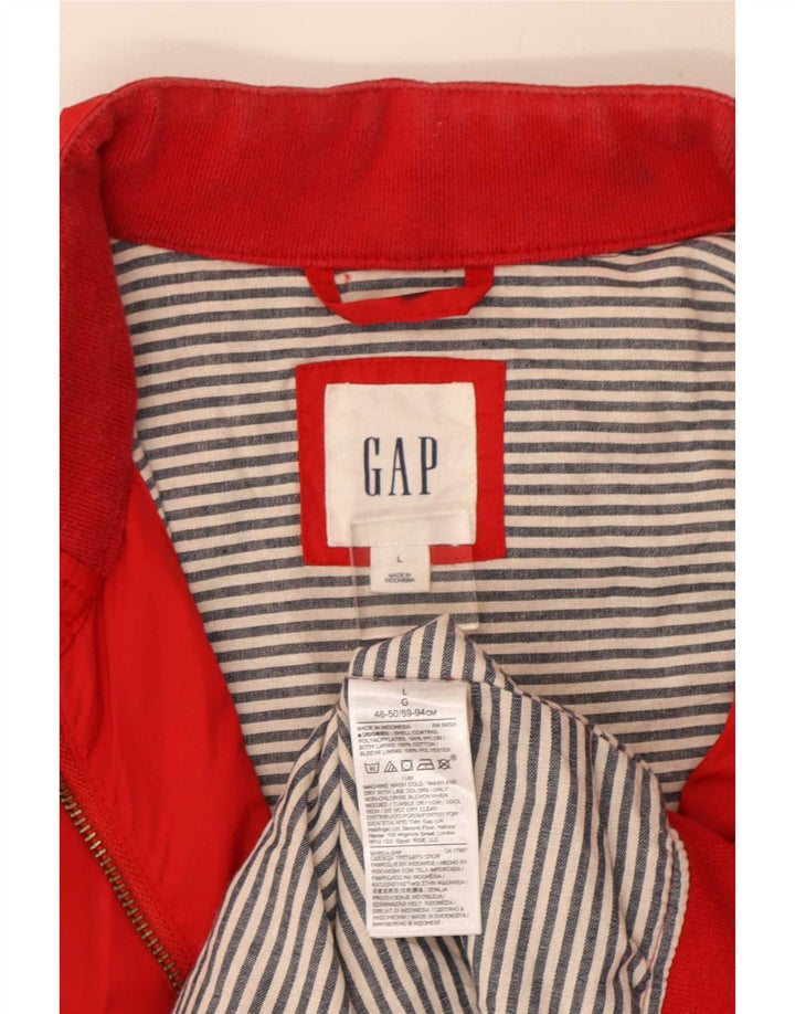 Giubbotto bomber da uomo Gap UK 40 Large Rosso Nylon