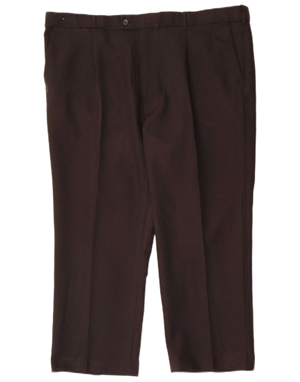 Pantaloni chino dritti da uomo Farah W42 L26 poliestere nero