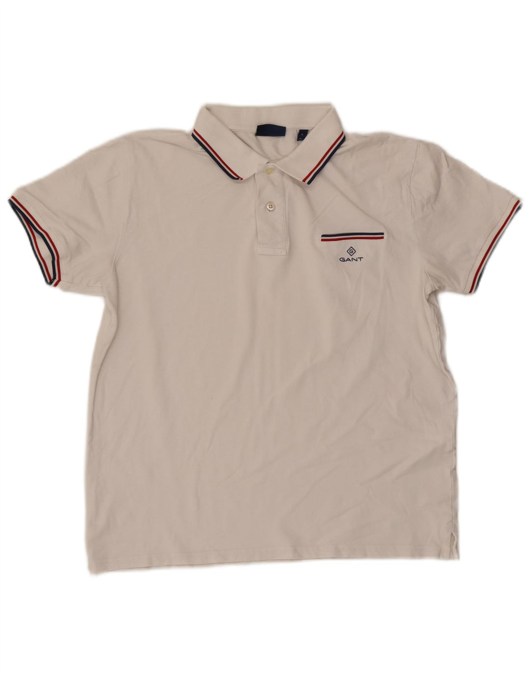 Polo Gant da uomo grande bianca