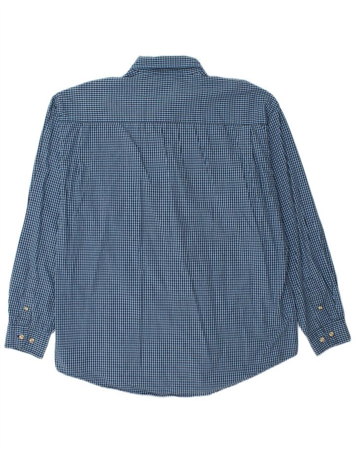Camicia da uomo Wrangler in cotone a quadri grandi blu