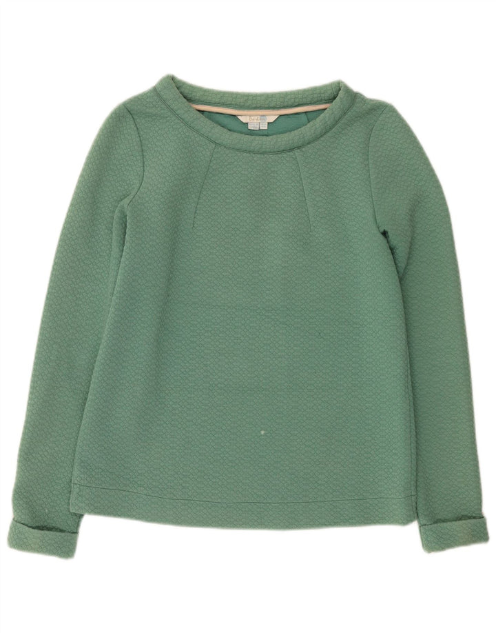 Boden Felpa da donna Maglione UK 10 Small Verde Poliestere