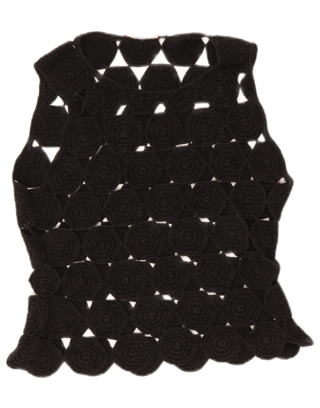 Top corto all'uncinetto senza maniche da donna Max & Co. UK 10 piccolo nero