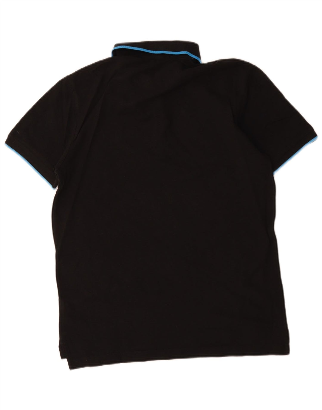 Polo Puma da uomo piccola in cotone nero