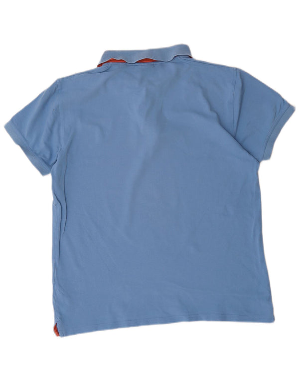 Polo da uomo Gant grande in cotone blu