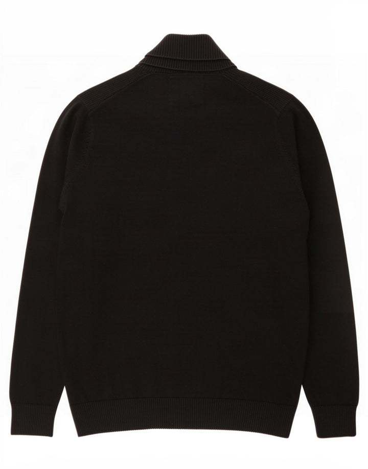 Jack & Jones Maglione da uomo con collo a scialle piccolo nero