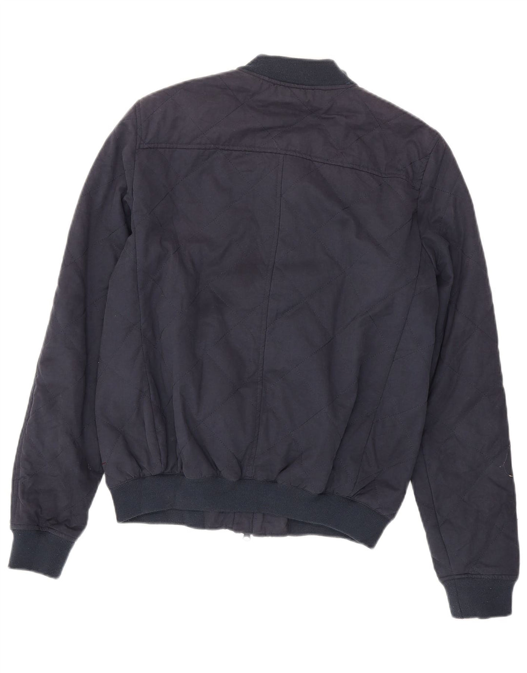 JACK WILLS Giubbotto bomber da uomo UK 36 Piccolo cotone blu navy