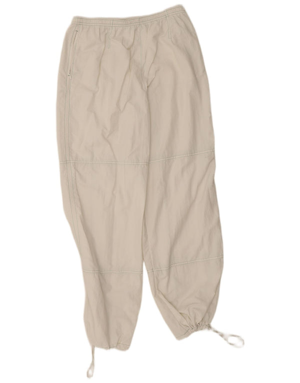 Pantaloni casual da jogging da donna Zara piccoli W26 L28 bianchi in poliammide