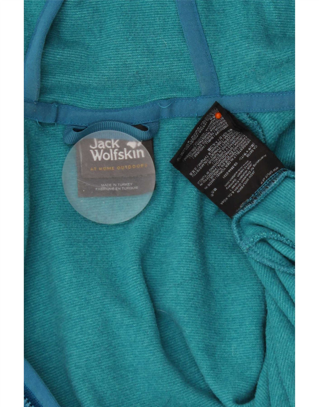 Giacca da ginnastica con cappuccio da donna Jack Wolfskin UK 18 XL poliestere blu
