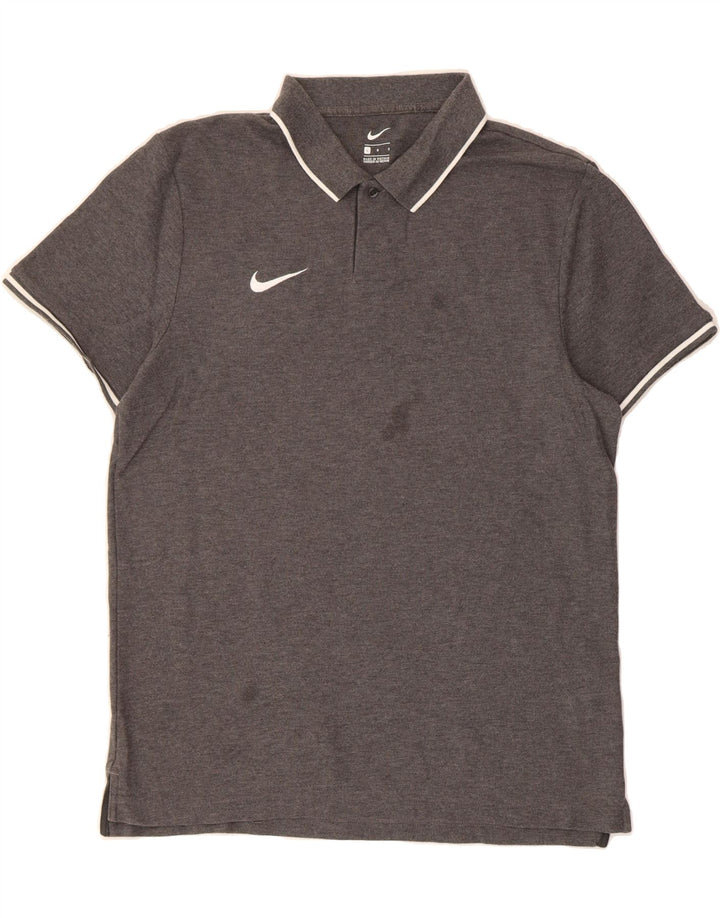 NIKE Mens Polo Shirt Large Grey Cotton Vintage Nike and Second-Hand Nike from Messina Hembry 