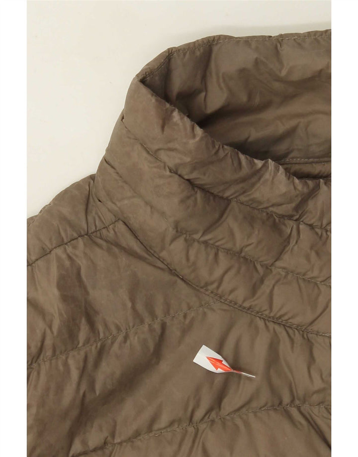 Giacca imbottita da donna Puffa UK 14 grande marrone in poliammide