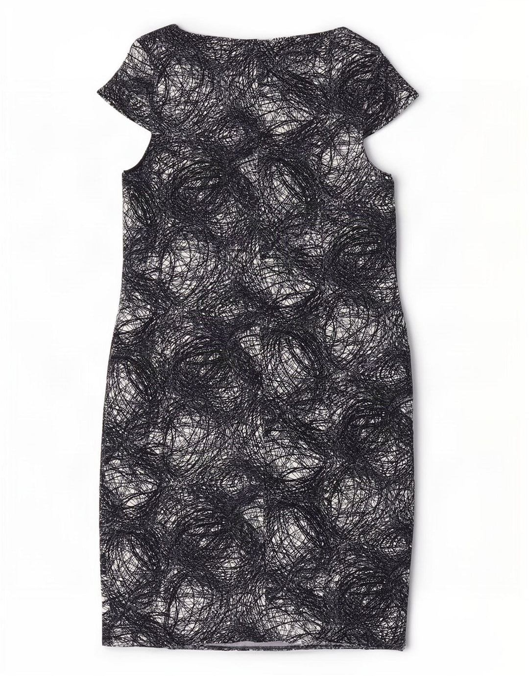 Abito tubino modello astratto da donna Marks & Spencer UK 20 2XL Nero