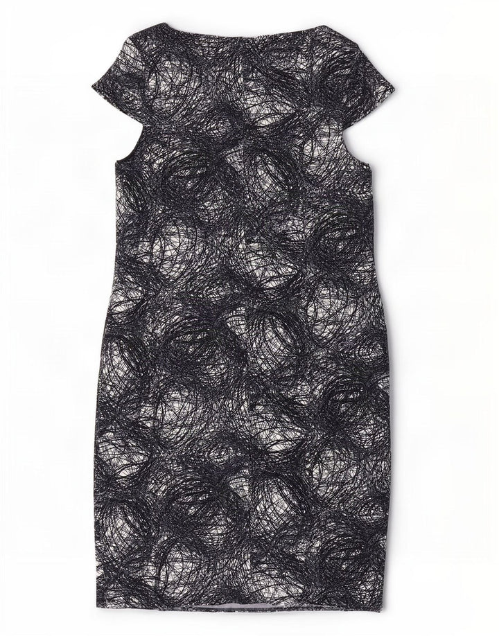 Abito tubino modello astratto da donna Marks & Spencer UK 20 2XL Nero