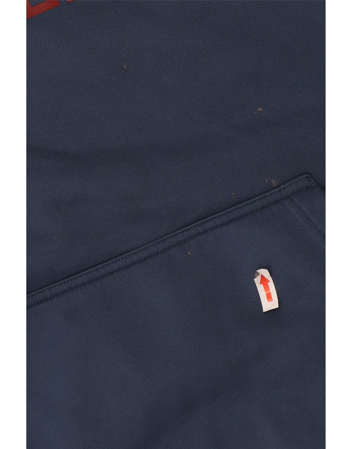 Felpa con cappuccio grafica da uomo The North Face blu medio in poliestere