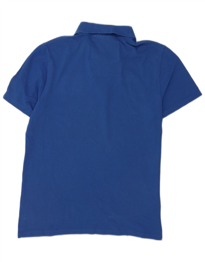 Polo grafica da uomo Puma in cotone blu medio