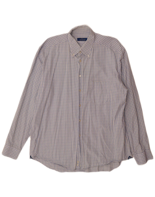 Camicia da uomo Best Company 2XL a quadri blu