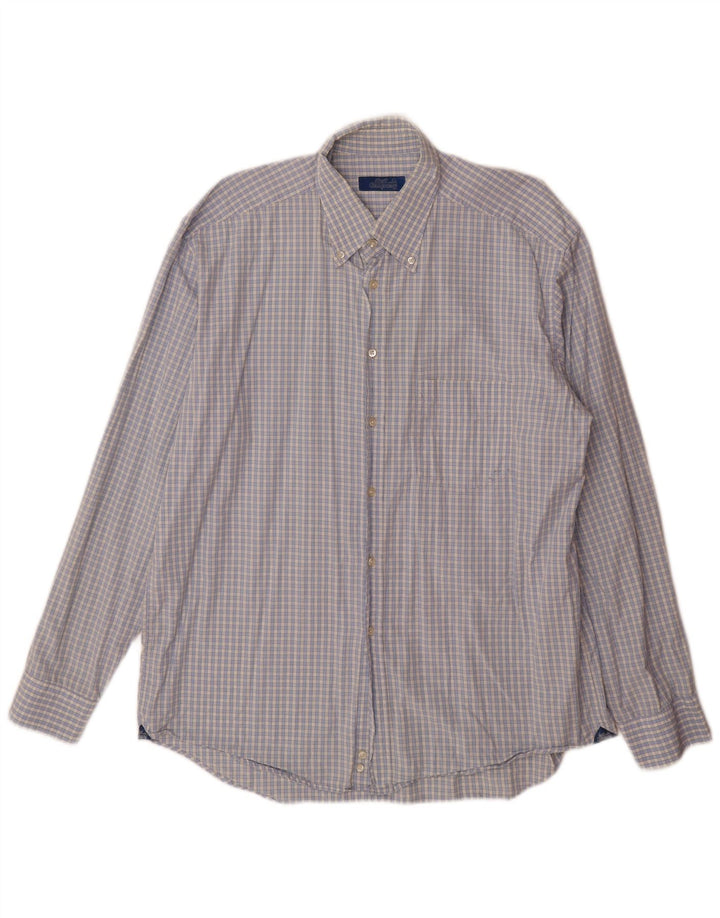 Camicia da uomo Best Company 2XL a quadri blu