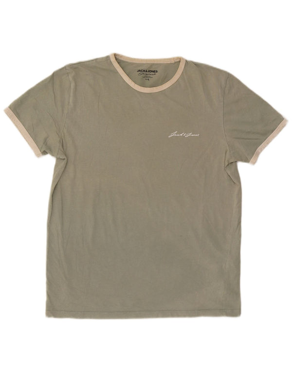 Jack & Jones T-shirt da uomo Top grande in cotone verde
