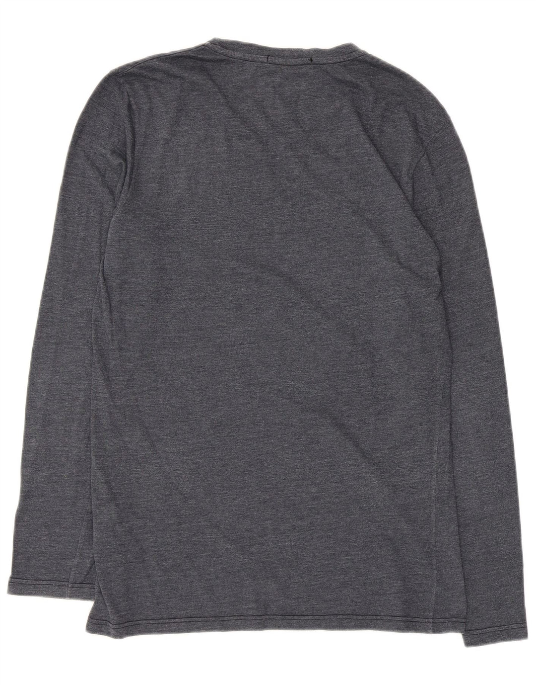 Maglia a maniche lunghe da donna Fred Perry UK 14 cotone medio blu navy